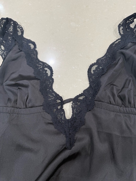 NWT Kat the Label Lacy Silky Babydoll Camisole Black Medium - Picture 9 of 9